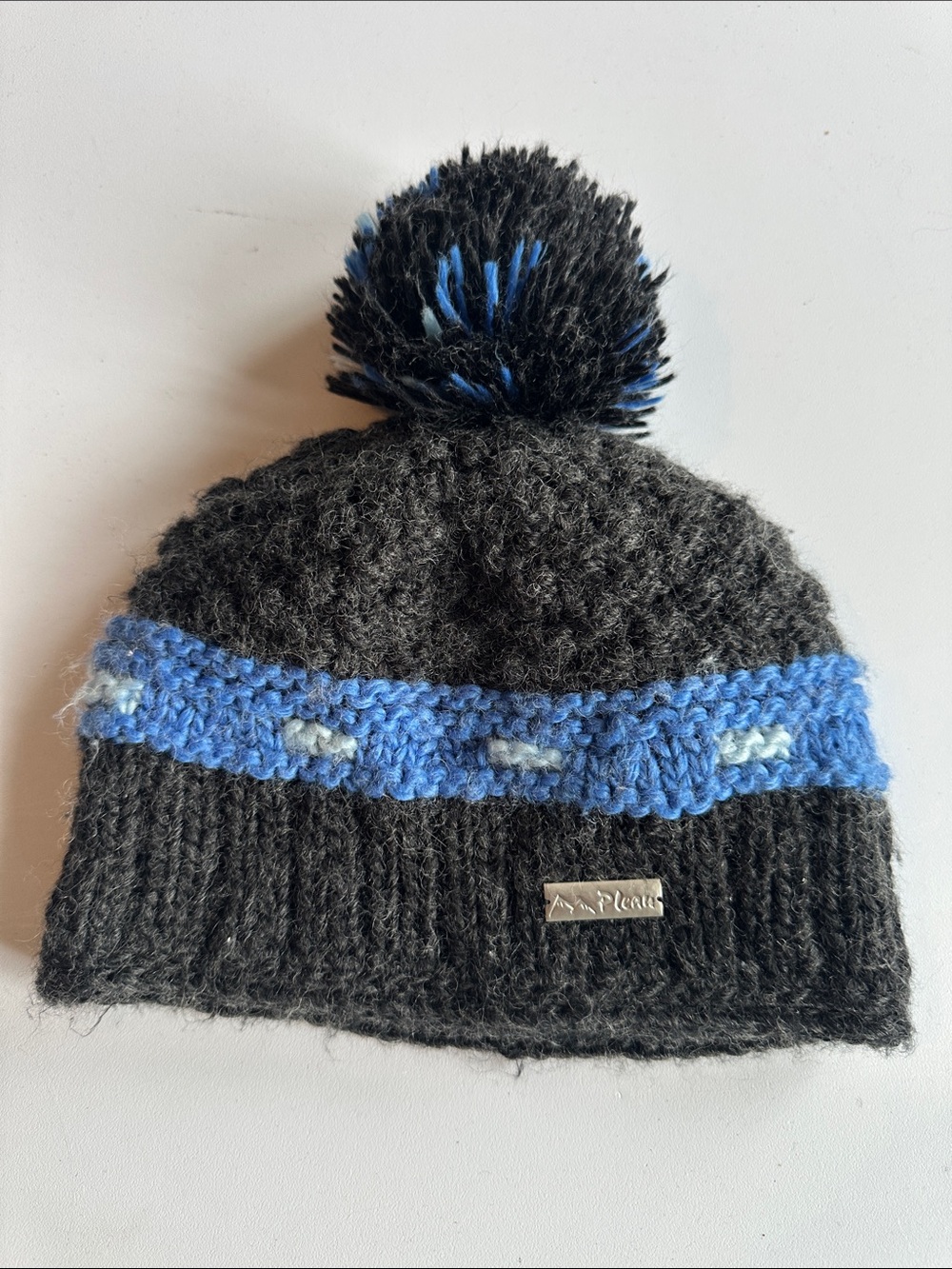 UNISEX Beanie Hat in Black and Blue by